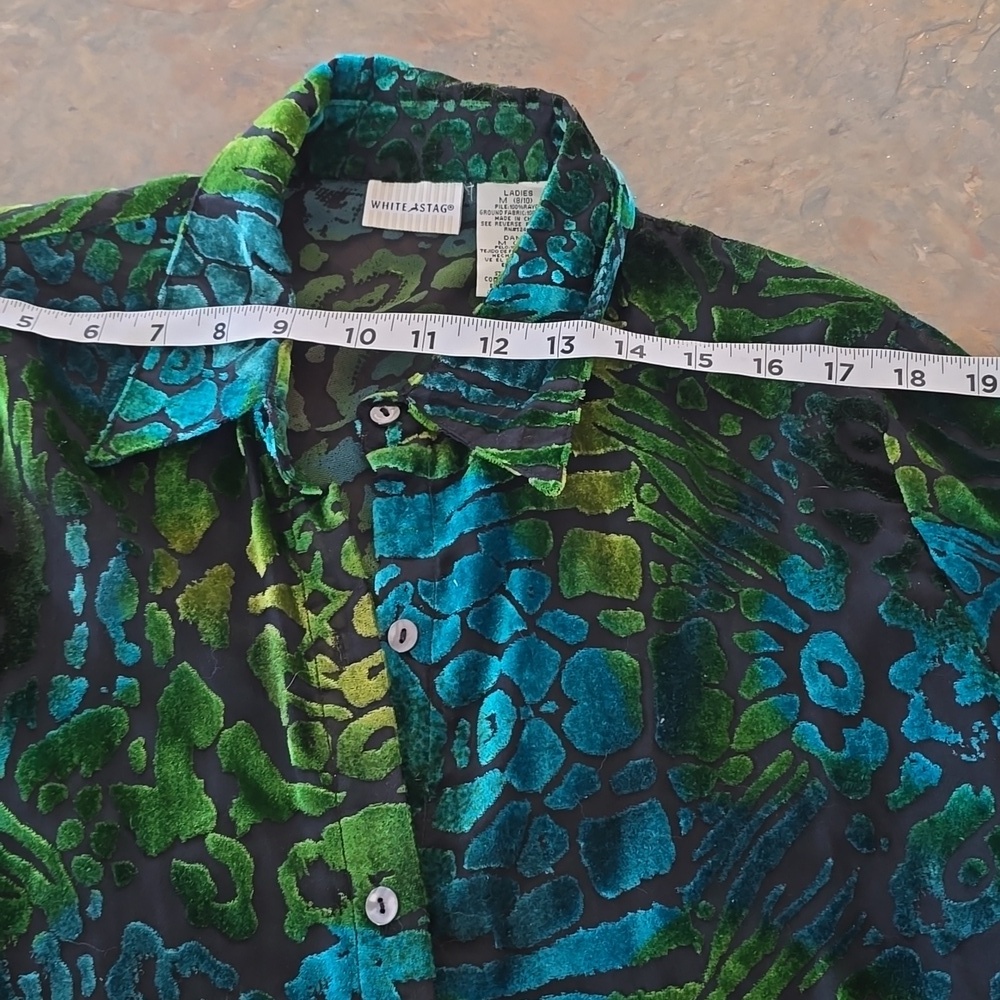White Stag Multicolor Blouse - Green and Blue - Picture 5 of 8
